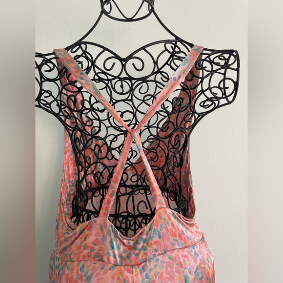 Free people vintage backless midi dress in multi Color - Picture 5 of 15